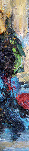 tude IX, (dtail), huile sur toile, 30 cm x 30 cm, 2008